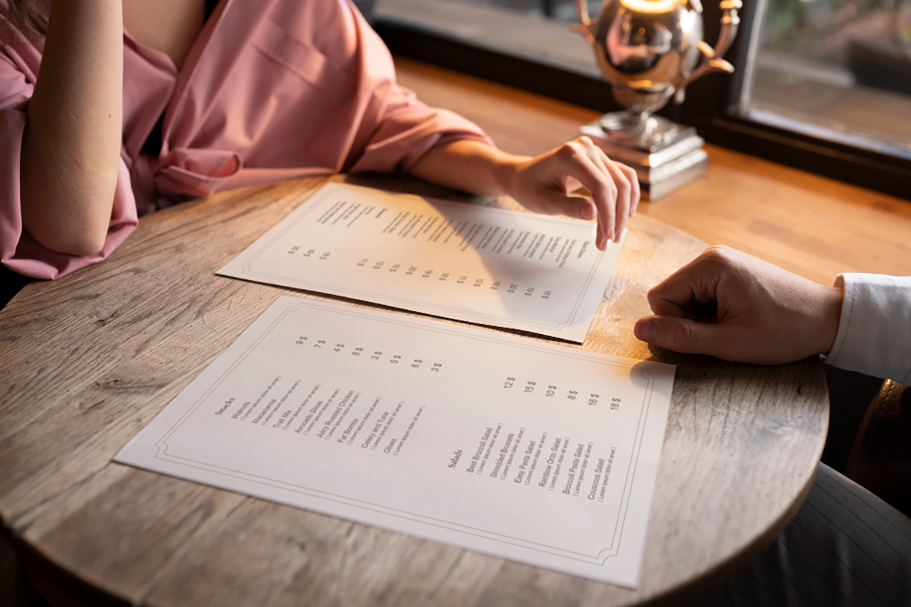 Menu odporne na wode